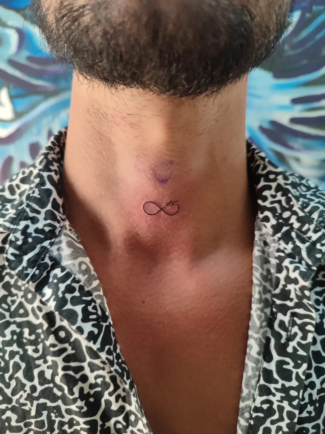 Subtle fine line tattoo, Midnight Thunder Novalja