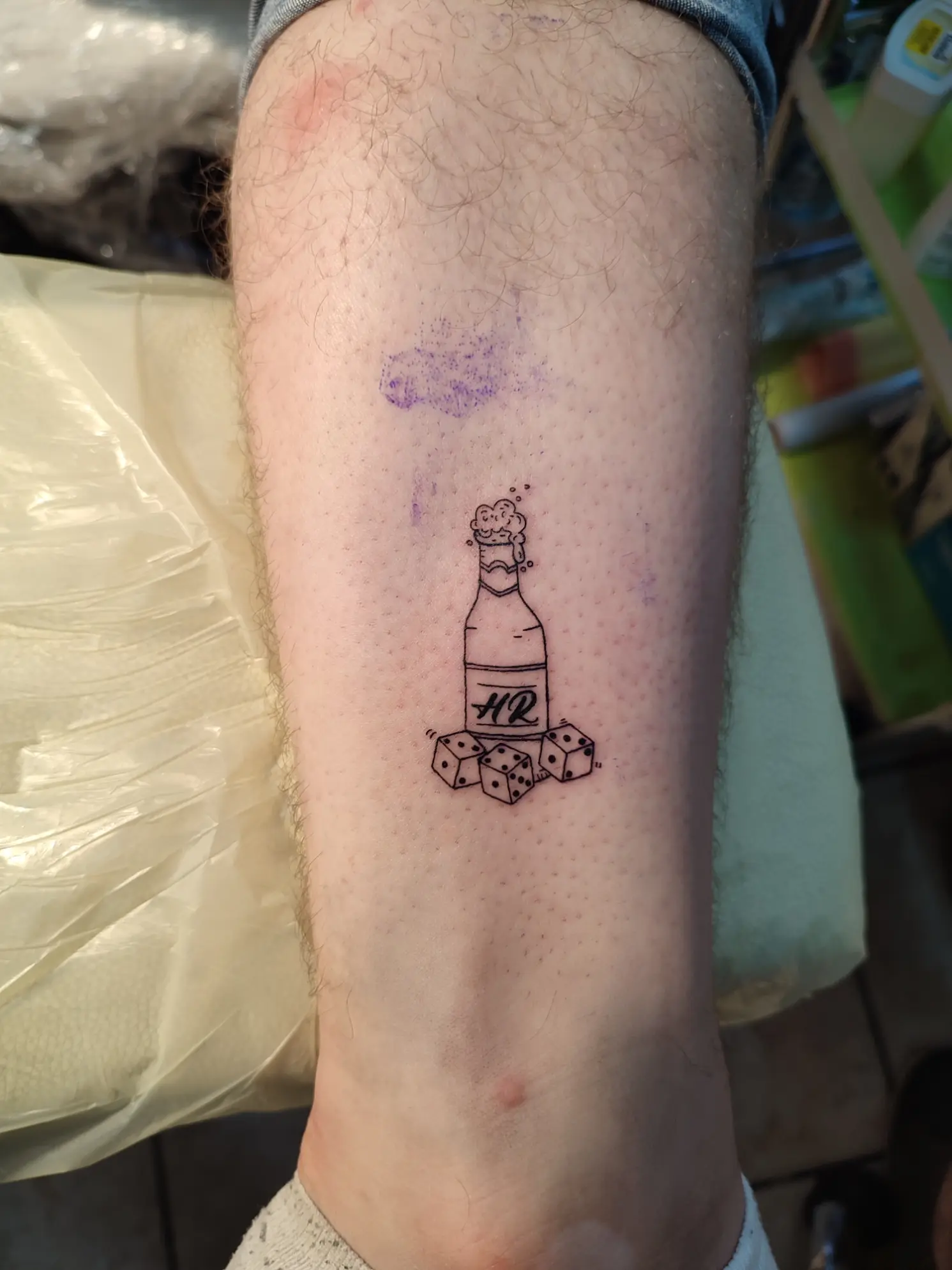 Fine line tattoo, Midnight Thunder Novalja