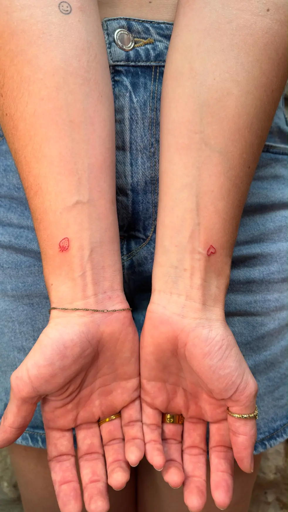 Tattoo artist working on a walk-in client during vacation