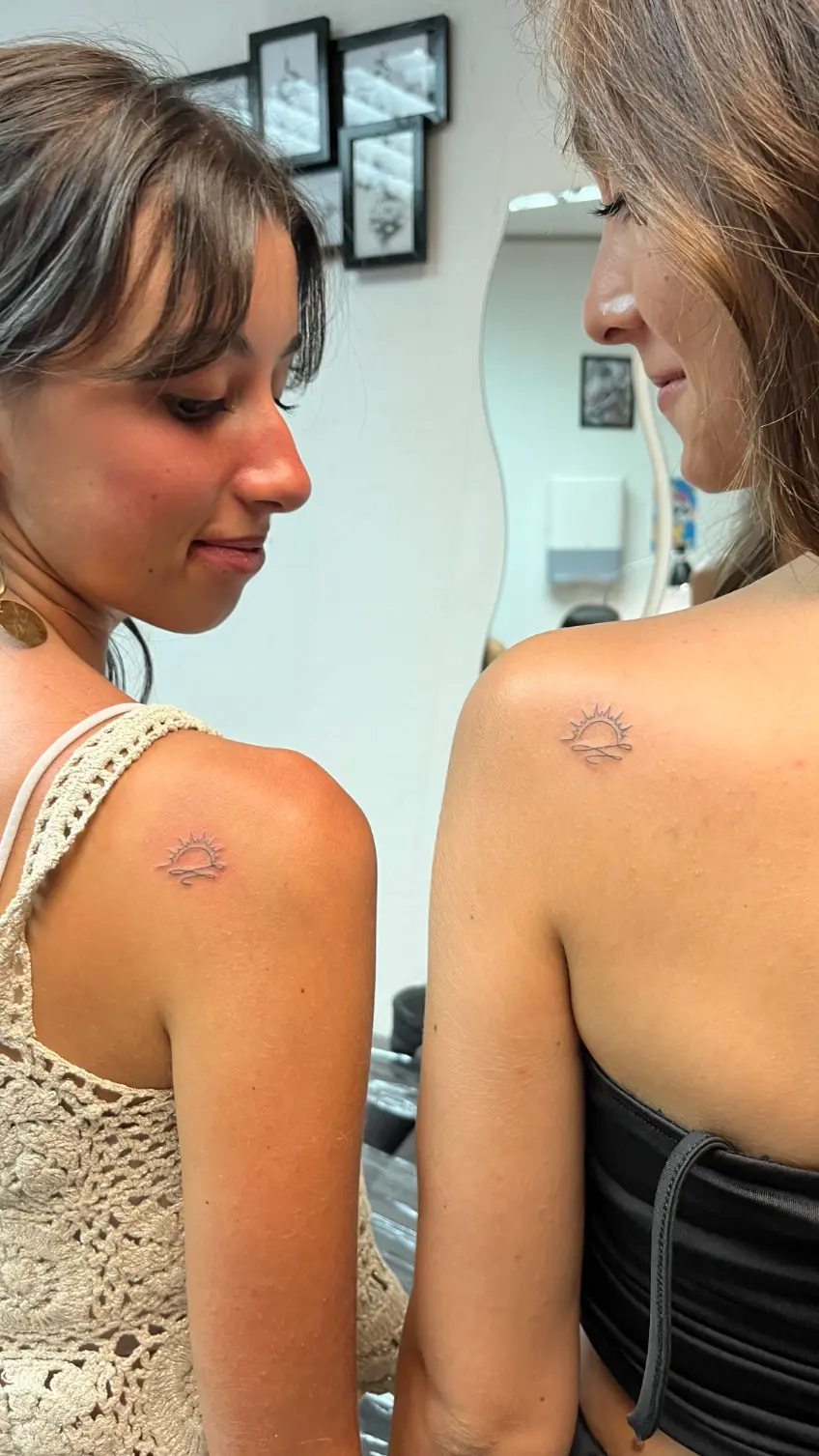 Delicate linework tattoo, Midnight Thunder Poreč