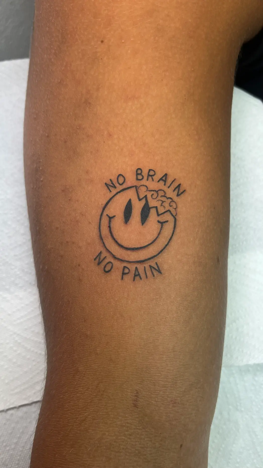 Subtle fine line tattoo, Midnight Thunder Poreč
