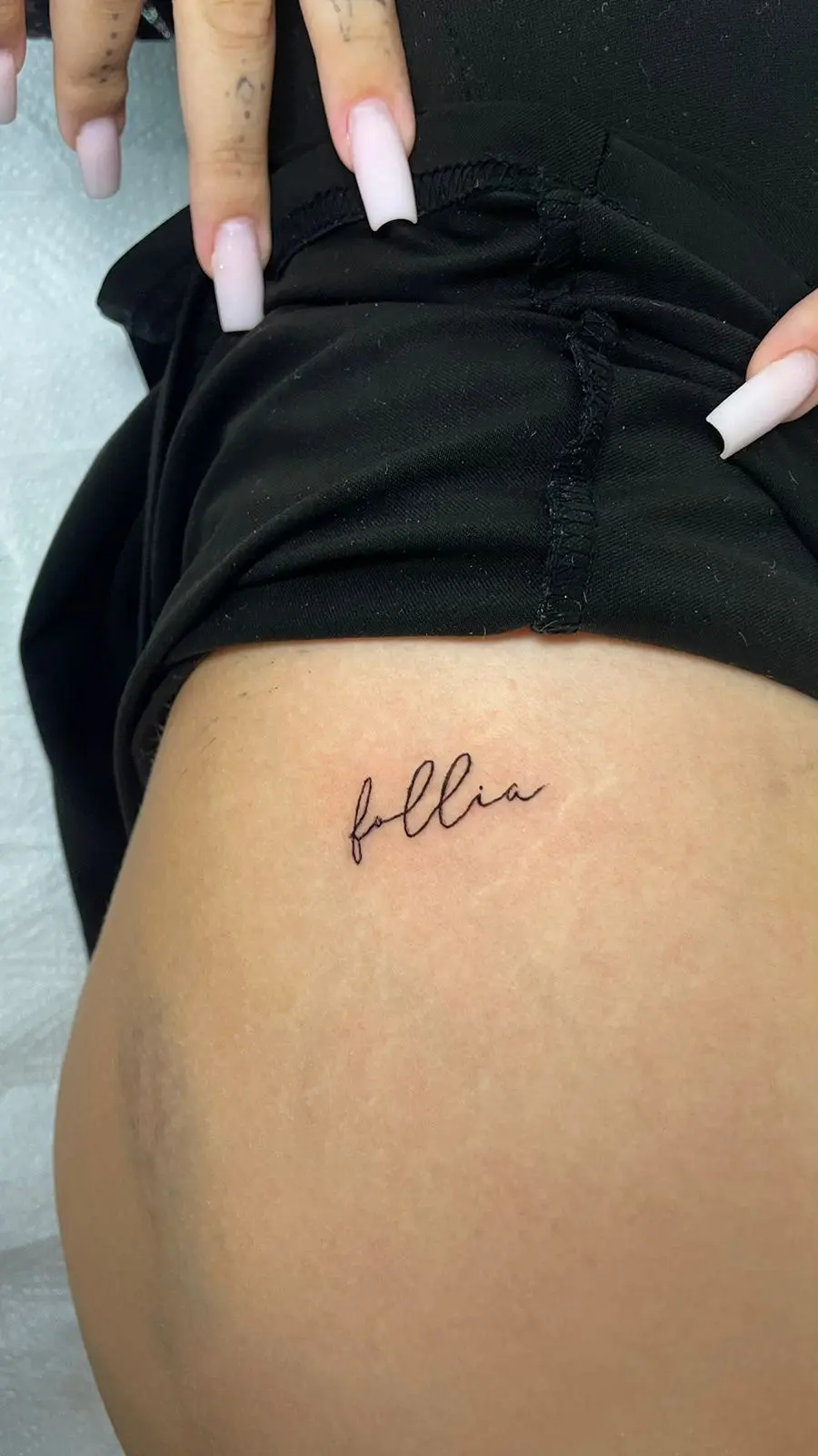 Minimalist tattoo, Midnight Thunder Rovinj